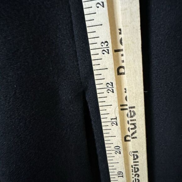 Vtg Morgan Matisse Black Long Cocktail Dress Long Sleeve Bling Side Slit Size 8 - Picture 11 of 11